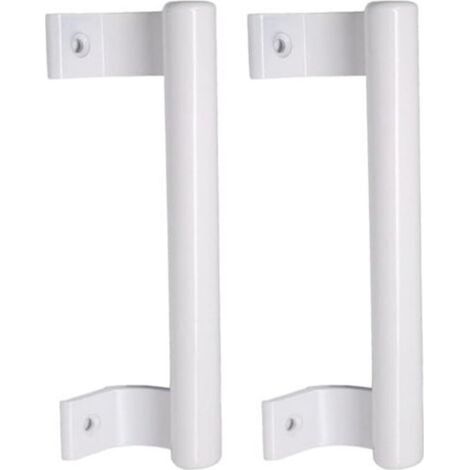 Set aus 2 Schiebetürgriffen aus Aluminiumlegierung (ca. 20 cm lang), geeignet für Fenstertüren und Glastüren. Kompatibel mit einigen älteren Crezuo-Griffen. – Crezuo