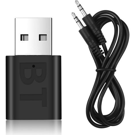Ricevitore audio Bluetooth 5.0, trasmettitore 2 in 1, adattatore audio per auto e computer, Bluetooth Drive Free