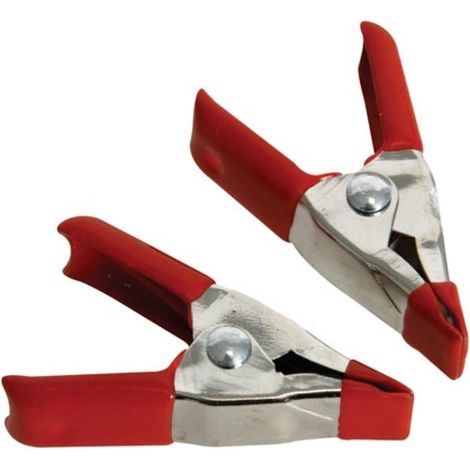 Juego de pinzas con resorte - 2" - metal - 4 uds. (1/3)