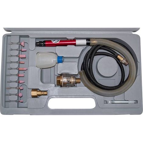 Coffret Mini Meuleuse Pneumatique de Précision 17pcs
