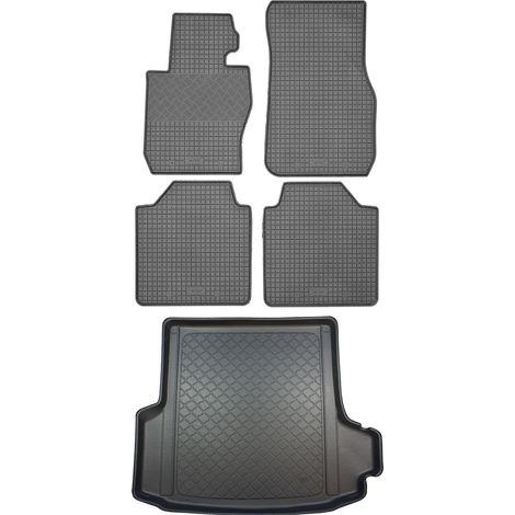 BMW Serie 3 Gran Turismo F34 Hatchback (5 puertas) desde junio de 2013. Juego de alfombrillas de goma para coche y alfombrilla para maletero.