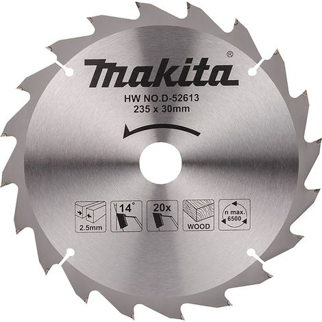 D-52613 Disco sega circolare, Standard T.C.T. 235 x 30 mm, 20 D