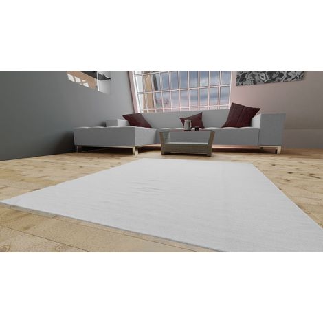 Kilim moderne Tapis Fancy - Tapis en laine  - 300x200cm, Rectangular - 100% Laine vierge - Tissé main - Blanc