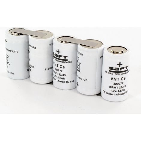 Batterie 6V 1.6AH 5VnTCs Cote cote