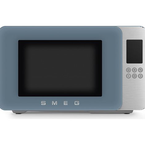 Smeg MOC01SBMEU. Posizionamento dell'apparecchio: Superficie piana, Tipo di prodotto: Microonde con grill, Capacità interna: 29 L, Potenza Microonde: 900 W, Display incorporato, Tipo di display: LC... (1/4)