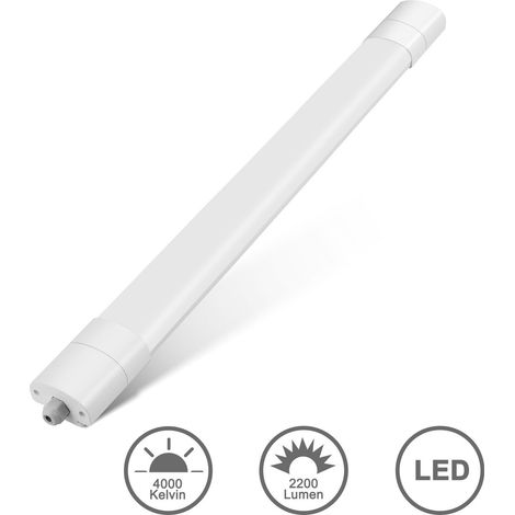 LED Deckenleuchte Feuchtraumleuchte 60cm Werkstattlampe IP65 20W (1/5)
