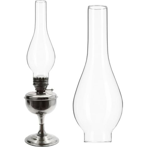 Verre de rechange pour lampe à pétrole en verre avec haute transparence et installation facile design vintage pour la maison et le bureau (1/5)