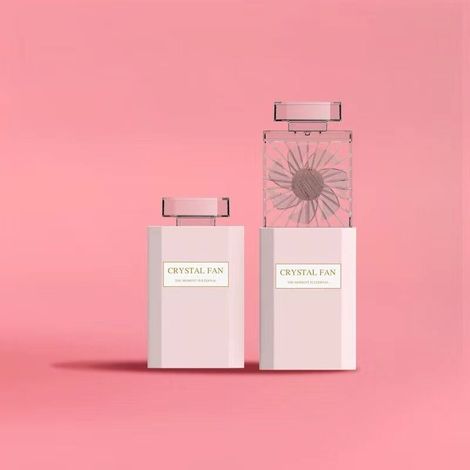Ventilateur portatif pour Dame, Petit Ventilateur Personnel Rechargeable avec réglage à 3 Vitesses, Ventilateur Portable Extractible Silencieux Puissant-Rose (1/4)