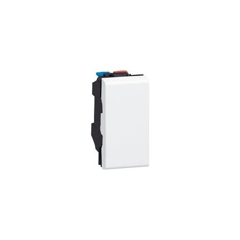 Legrand – Interrupteur va-et-vient 77001 – 10 AX – 250 V~ – Enjoliveur blanc – Connexion rapide sans outil – Pour espaces confinés