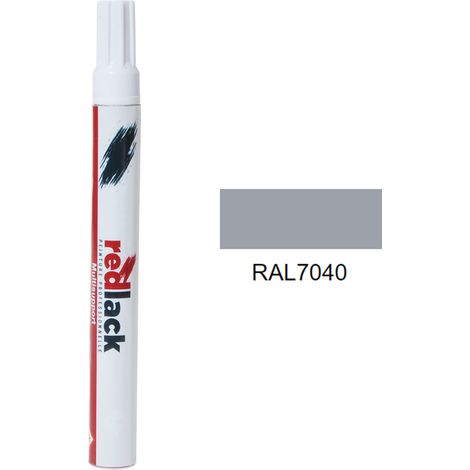 Retuschierstift 8 ml – RAL 7040 - Matt - Fenstergrau - für verschiedene Oberflächen - Redlack