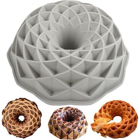 Silicone Ring Cake Mold - Durable and Versatile - 1 Piece - BPA Free - 23 cm (1/4)