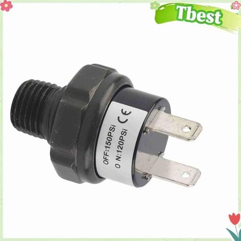 Tbest Pressostat Interrupteur de compresseur d'air automatique universel pour voiture, 12V, auto commutateur 120-150 PSI (1/5)