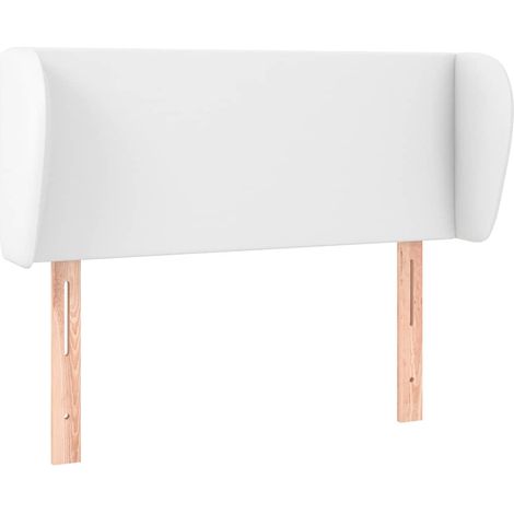 Maison Exclusive - Kopfteil mit Ohren Weiß 103x23x78/88 cm Kunstl (1/5)
