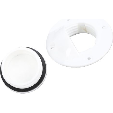 3.5 Inch Marine Deck Drain, Boat Drain Outlet with 58mm Nylon Cover Plug, Suitable for Yachts, Boats, Ships, Quick and Easy Installation (1/5)