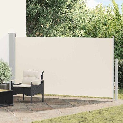Auvent latéral rétractable de patio 170x300 cm Crème (1/5)