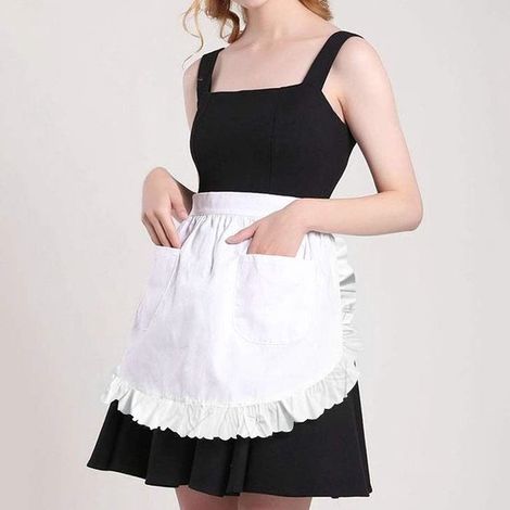 Grembiuli da donna Tosewever con tasche, ideali per servire in feste, cucinare e per la cucina. (1/5)