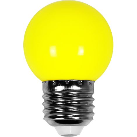 Skylantern – Ampoule LED E27 jaune 1,5W – Étanche IP65 pour guirlande guinguette – Diamètre 5cm – Éclairage extérieur et intérieur