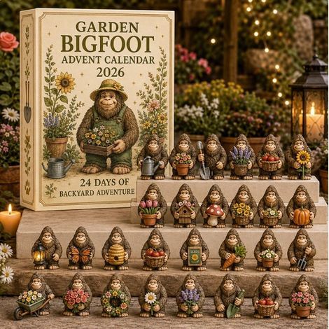 Yéti jardinier calendrier avent 2026 2D boîte surprise