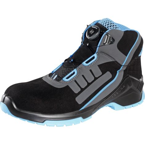 STEITZ SECURA Bottines à lacets noires/bleues VD PRO 1800 ESD, S2 XB BOA, Pointure UE : 44