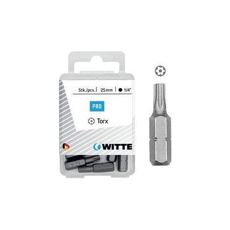 witte-429486-5 puntas torx de seguridad en cajita de plástico largo 25 mm (ts 40) (1/2)