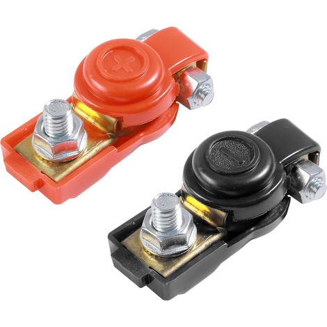 2PCS Cosse Batterie Voiture,Cosse Batterie 12V 24V,Connectique de Batteries et Terminaux,Connecteurs de Déconnexion Rapide de Batteries,Convient aux Voitures,Caravanes,Bateaux,Camions (1/5)