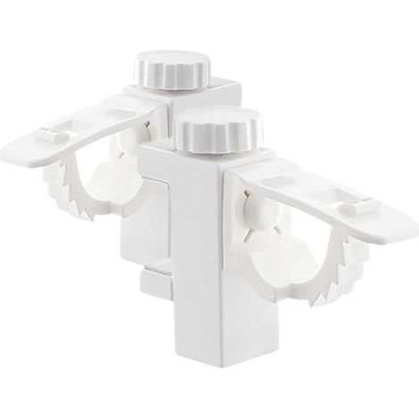 de tringle à rideaux OUNONA en plastique blanc lot de 2 (1/5)
