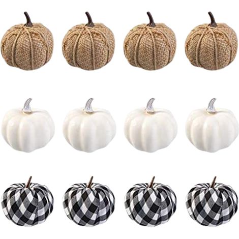 Citrouilles Artificielles pour Décoration d'Automne, Halloween et Thanksgiving (1/5)