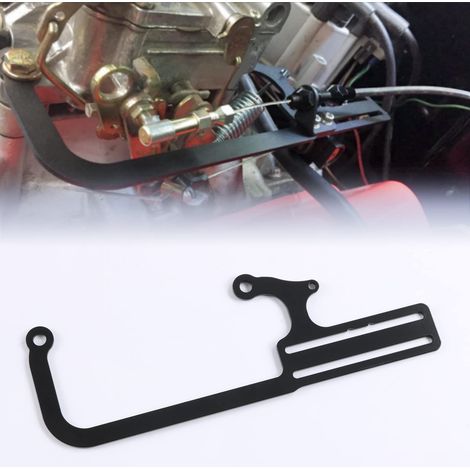 304147 EZ-EFI Cable Mounting Kit Carburetor Throttle Cable Mounting Bracket Steel Black (1/4)