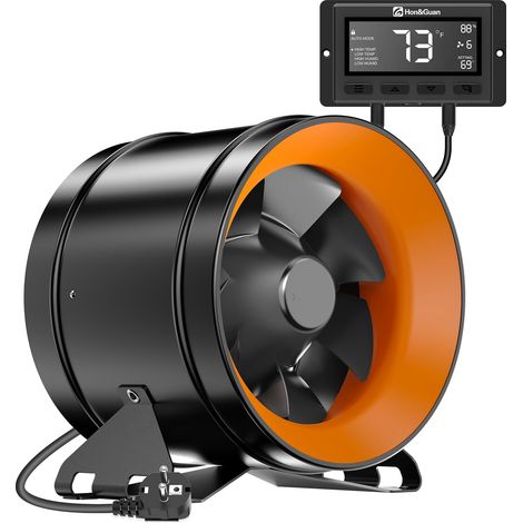 200mm EC Ventilateur Tubulaire 100mm Rég Vit T° 1411 m³/h (1/5)