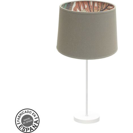 Tischlampe gr. tunez 1xe27 weiß/topogemustert (1/2)