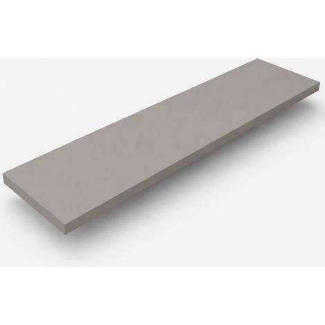 Estante de Pared, Estante Suspendido, Fijación Oculta, Balda de Pared, Kit de Tacos Incluido, Gris Topo, 90x23x2,5 cm (1/4)