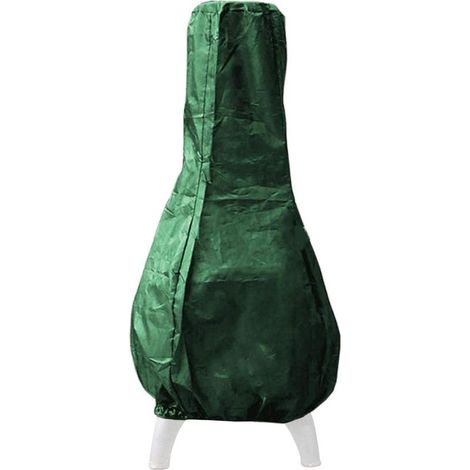 Funda para chimenea/calentador de patio, impermeable para exteriores, 122 x 21 x 61 cm - Verde (1/5)