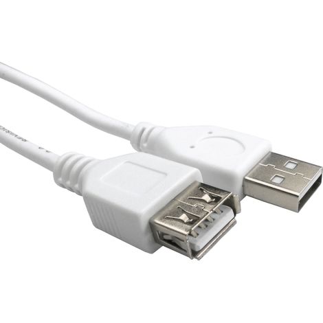 Rallonge USB RS PRO, Type A vers Type A, 1m ( Prix pour Paquet de 10 )
