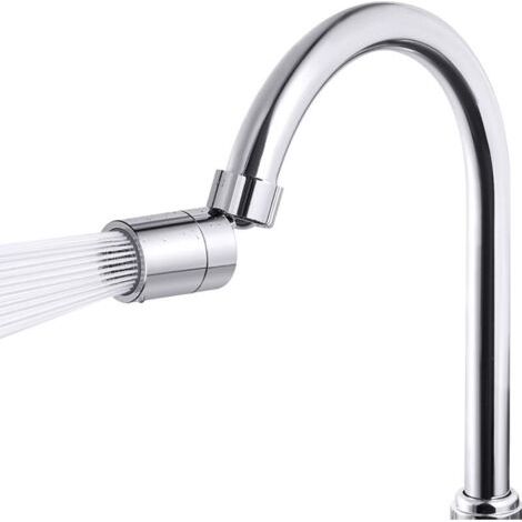 Aérateur de Robinet Pivotant Grand Angle Réglable Accessoire Robinet de Cuisine de Salle De Bain 2 Modes (1/5)