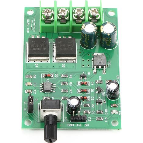 DC5-18V Hochleistungs-PWM-Gleichstrommotor-Drehzahlregler-Motortreiberplatine (1/5)