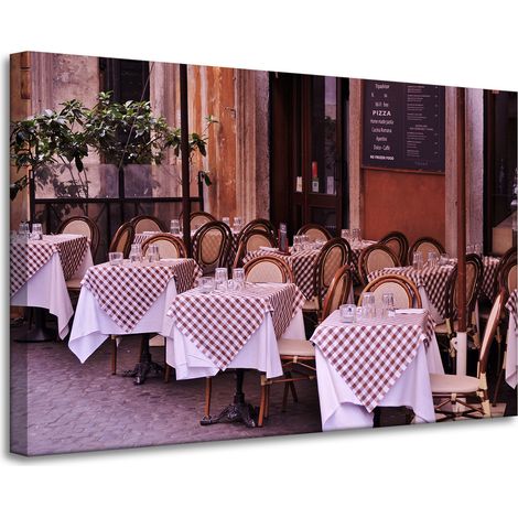 Leinwanddruck Restaurant Café 90x60 cm
