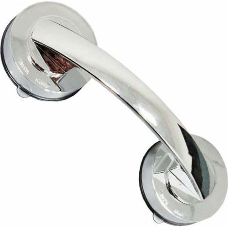 Poignée de Porte à Ventouse, Réfrigérateur Poignée de Porte de Salle de Bain,Bec de Cane,Solide et Exquis,Parfait pour Salle de Bain (Argent) (1/4)