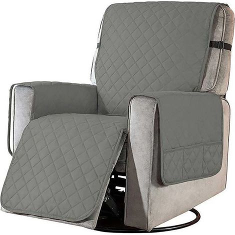 Housses de meubles, Wmhsylg Housse de fauteuil inclinable réversible, imperméable, avec poches latérales, lavable, avec élastiques pour (1/5)