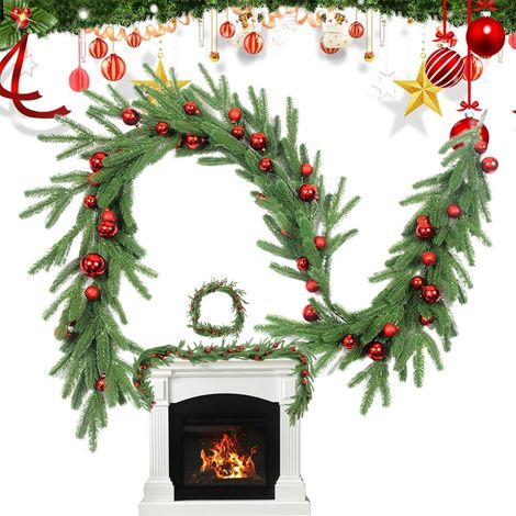 Guirlande de Noël d'intérieur Guirlande De Pin Décor Porte (1/5)