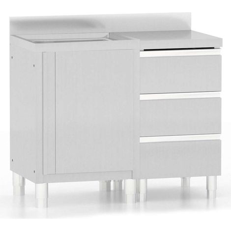 Maison Exclusive - Armarios de cocina comerciales 2 piezas de ace (1/5)