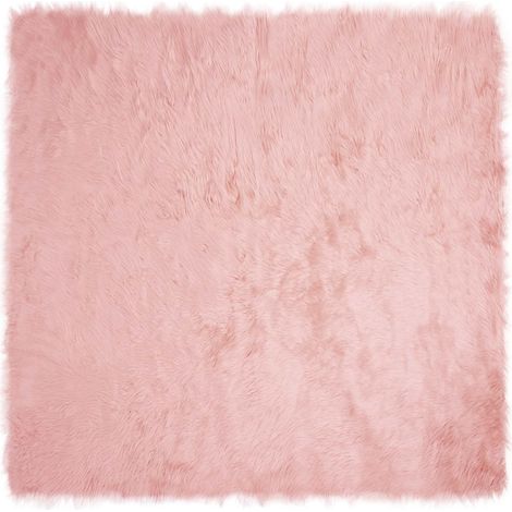 Maison Exclusive - Tappeto in finta TAFALLA Rosa 200 x 200 cm Poliestere