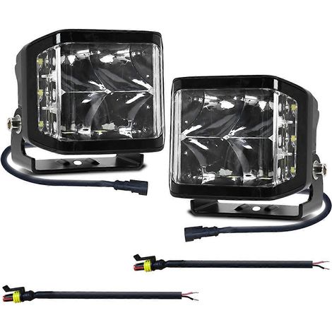 LED-Arbeitsscheinwerfer, weiß, 100 W, Offroad-Nebelscheinwerfer für LKW, SUV, Boot, 2 Stück