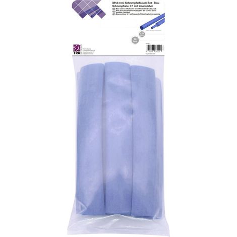 TRU COMPONENTS T1902CA038 ASSORTIMENTO DI GUAINE TERMORETRAIBILI BLU 12 MM RAPPORTO DI RESTRINGIMENTO:3:1 15 PZ. (1/2)