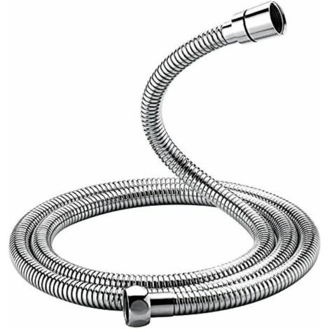 Tubo flessibile doccia universale (1,5 m), tubo flessibile doccia antitorsione e antipiega, acciaio inossidabile/cromo