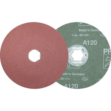 PFERD TOOLS COMBICLICK Korund Fiberscheibe Ø 125 mm A120 für universelle Anwendungen (10) 10 Stk (1/5)