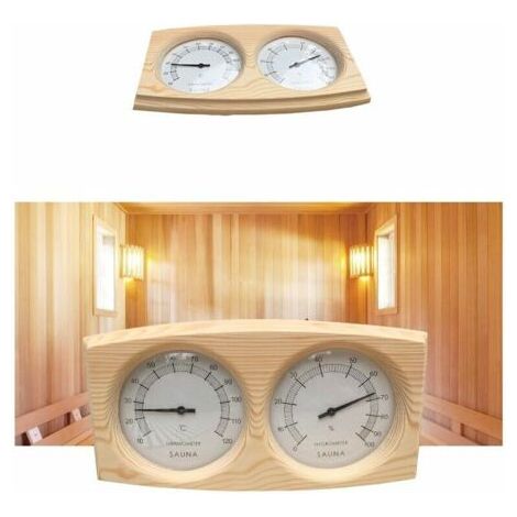 QORVA
-Sauna Thermohygromètre Hygromètre Thermomètre En Bois Accessoires De Sauna Table Unique Thermomètre D'humidité Sauna,de