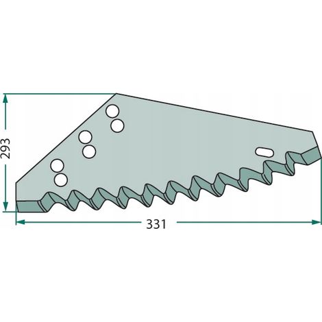 Messer für Futterwagenlader Silageschneider 6x515x245 mm 168000401