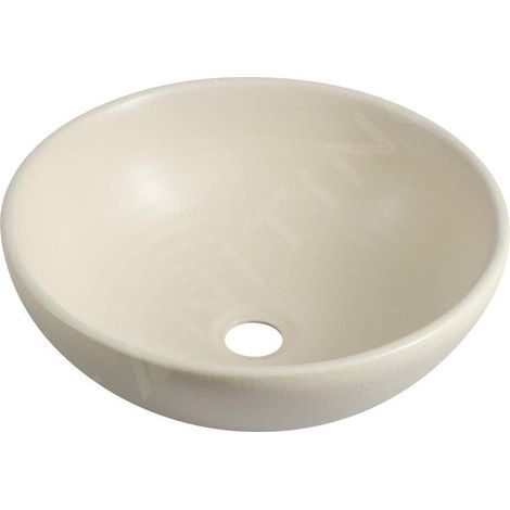 Sapho Attila - Lavabo en céramique, diamètre 43 cm, ivoire DK005 (1/5)