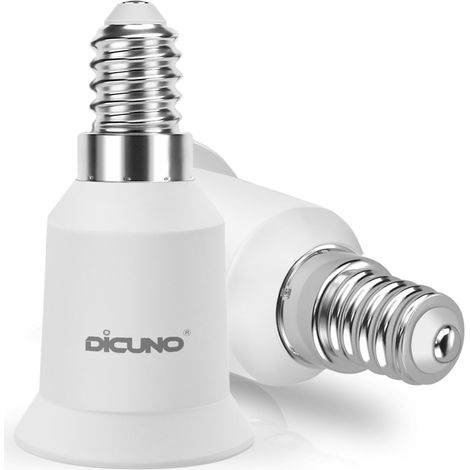 E14 vers E27 Adaptateur de douille, Douille base de lampe, Lot de 2 (1/5)