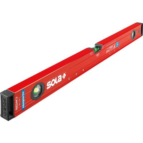 SOLA Magnet-Wasserwaage LM Big REDM 3 80cm pulverbeschichtet